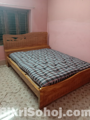 King Size Wooden Bed For Sell (6 month used)